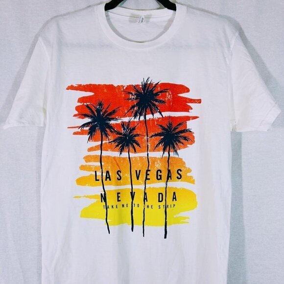 Las Vegas Palm Tree T-Shirt Size Medium - Picture 1 of 4